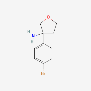3-(4-Bromophenyl)tetrahydrofuran-3-amine