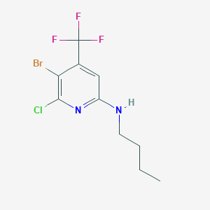 (5-Bromo-6-chloro-4-trifluoromethyl-pyridin-2-YL)-butyl-amine