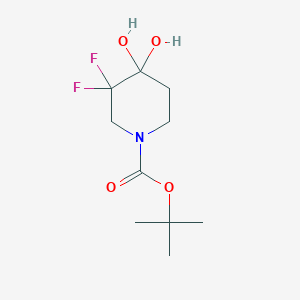 tert-Butyl 3,3-difluoro-4,4-dihydroxypiperidine-1-carboxylate