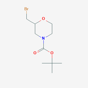 molecular formula C10H18BrNO3 B1525729 4-Boc-2-(bromomethyl)morpholine CAS No. 765914-78-1