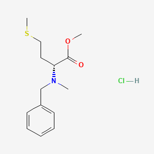 molecular formula C14H22ClNO2S B1525736 N-Benzyl-N-methyl-D-methionine methyl ester hydrochloride CAS No. 1272755-11-9