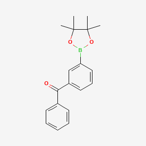 molecular formula C19H21BO3 B1525739 3-Benzoylphenylboronic acid pinacol ester CAS No. 949022-45-1