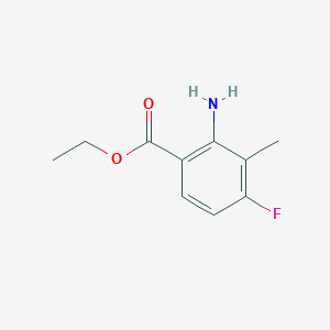 molecular formula C10H12FNO2 B1525752 Ethyl 2-amino-4-fluoro-3-methylbenzoate CAS No. 1093758-83-8