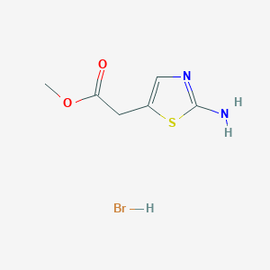 Methyl 2-(2-amino-1,3-thiazol-5-yl)acetate hydrobromide