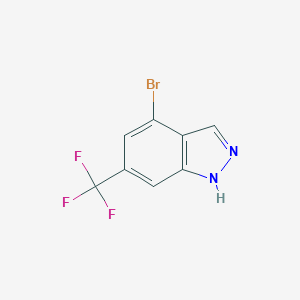 molecular formula C8H4BrF3N2 B152576 4-溴-6-(三氟甲基)-1H-吲唑 CAS No. 1000342-95-9