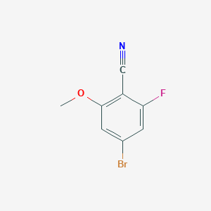 4-Bromo-2-fluoro-6-methoxybenzonitrile