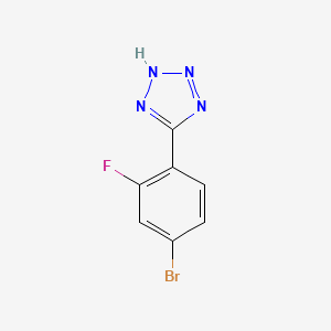 molecular formula C7H4BrFN4 B1525763 5-(4-bromo-2-fluorophenyl)-2H-tetrazole CAS No. 530081-35-7