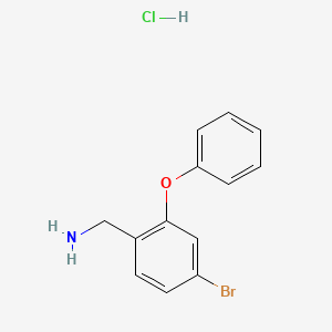 molecular formula C13H13BrClNO B1525783 (4-Bromo-2-phenoxyphenyl)methanamine hydrochloride CAS No. 1315368-16-1
