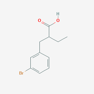 2-[(3-Bromophenyl)methyl]butanoic acid