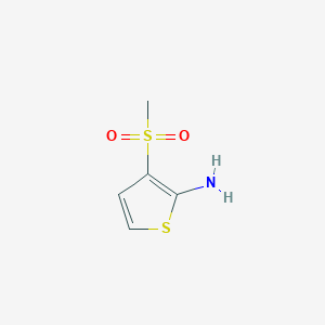 molecular formula C5H7NO2S2 B1525785 3-Methanesulfonylthiophen-2-amine CAS No. 86191-70-0