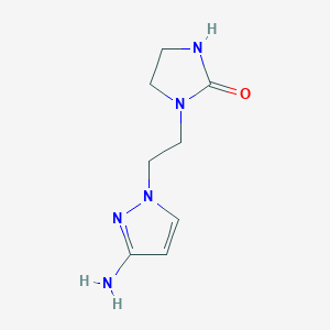 1-[2-(3-amino-1H-pyrazol-1-yl)ethyl]imidazolidin-2-one