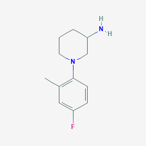1-(4-Fluoro-2-methylphenyl)piperidin-3-amine