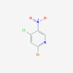 molecular formula C5H2BrClN2O2 B1525797 2-Bromo-4-chloro-5-nitropyridine CAS No. 1137475-57-0
