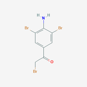 molecular formula C8H6Br3NO B152580 1-(4-Amino-3,5-dibromophenyl)-2-bromoethanone CAS No. 30095-55-7