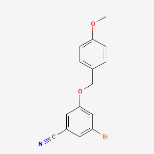 molecular formula C15H12BrNO2 B1525802 3-Bromo-5-(4-methoxy-benzyloxy)-benzonitrile CAS No. 1068604-45-4