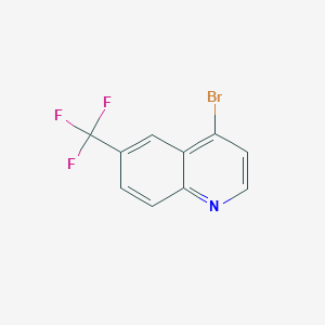 molecular formula C10H5BrF3N B152581 4-Bromo-6-(trifluoromethyl)quinoline CAS No. 1070879-32-1