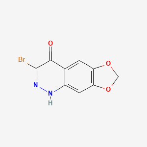 molecular formula C9H5BrN2O3 B1525818 3-Bromo-[1,3]dioxolo[4,5-g]cinnolin-4(1H)-one CAS No. 28657-77-4