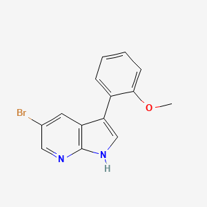 5-bromo-3-(2-methoxyphenyl)-1H-pyrrolo[2,3-b]pyridine