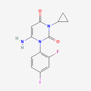 6-Amino-3-cyclopropyl-1-(2-fluoro-4-iodophenyl)pyrimidine-2,4(1H,3H)-dione