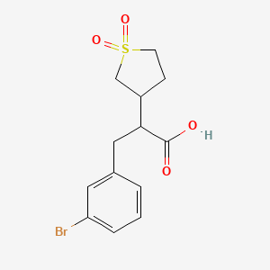 3-(3-Bromophenyl)-2-(1,1-dioxo-1lambda6-thiolan-3-yl)propanoic acid