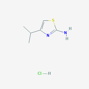 molecular formula C6H11ClN2S B1525827 4-(Propan-2-yl)-1,3-thiazol-2-amine hydrochloride CAS No. 1351647-94-3
