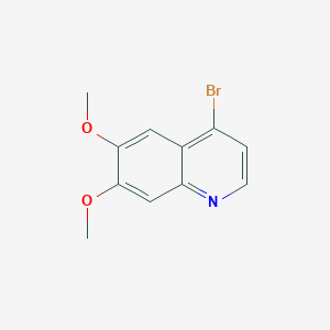 molecular formula C11H10BrNO2 B152583 4-Bromo-6,7-dimethoxyquinoline CAS No. 666734-51-6