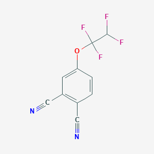 molecular formula C10H4F4N2O B15258306 4-(1,1,2,2-Tetrafluoroethoxy)benzene-1,2-dicarbonitrile 