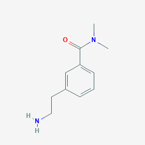 molecular formula C11H16N2O B1525832 3-(2-氨基乙基)-N,N-二甲基苯甲酰胺 CAS No. 1250612-05-5