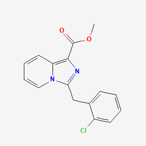 Methyl 3-[(2-chlorophenyl)methyl]imidazo[1,5-a]pyridine-1-carboxylate