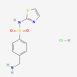 4-(aminomethyl)-N-(1,3-thiazol-2-yl)benzene-1-sulfonamide hydrochloride