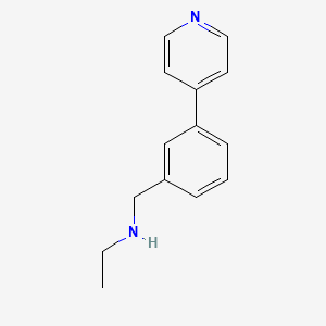 molecular formula C14H16N2 B1525838 乙基({[3-(吡啶-4-基)苯基]甲基})胺 CAS No. 1250627-32-7