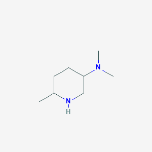 molecular formula C8H18N2 B15258421 Dimethyl-(6-methyl-piperidin-3-YL)-amine 
