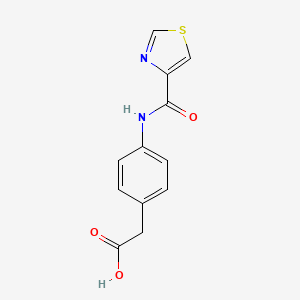 2-[4-(1,3-Thiazole-4-amido)phenyl]acetic acid