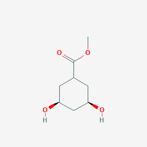 molecular formula C8H14O4 B152585 (1alpha,3alpha,5alpha)-3,5-dihydroxy-cyclohexanecarboxylic Acid Methyl Ester CAS No. 156526-48-6