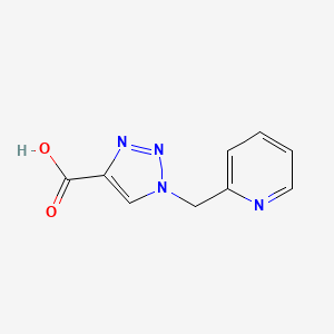 molecular formula C9H8N4O2 B1525851 1-(吡啶-2-基甲基)-1H-1,2,3-三唑-4-羧酸 CAS No. 1248469-80-8