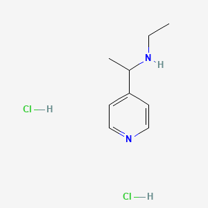 Ethyl[1-(pyridin-4-yl)ethyl]amine dihydrochloride