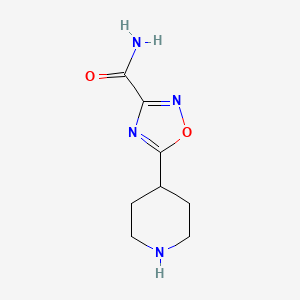 5-(Piperidin-4-yl)-1,2,4-oxadiazole-3-carboxamide