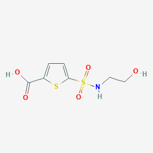 5-[(2-Hydroxyethyl)sulfamoyl]thiophene-2-carboxylic acid