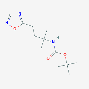 tert-butyl N-[2-methyl-4-(1,2,4-oxadiazol-5-yl)butan-2-yl]carbamate