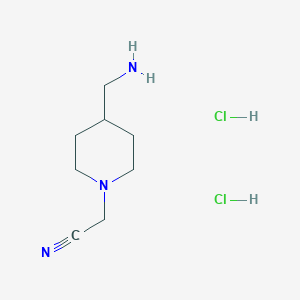 2-[4-(Aminomethyl)piperidin-1-yl]acetonitrile dihydrochloride