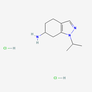 1-(propan-2-yl)-4,5,6,7-tetrahydro-1H-indazol-6-amine dihydrochloride