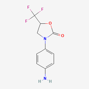3-(4-Aminophenyl)-5-(trifluoromethyl)-1,3-oxazolidin-2-one