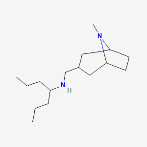 (Heptan-4-yl)({8-methyl-8-azabicyclo[3.2.1]octan-3-yl}methyl)amine