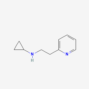 molecular formula C10H14N2 B1525878 N-[2-(pyridin-2-yl)ethyl]cyclopropanamine CAS No. 1182884-57-6