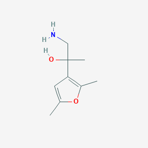 molecular formula C9H15NO2 B1525879 1-Amino-2-(2,5-dimethylfuran-3-yl)propan-2-ol CAS No. 1354952-31-0