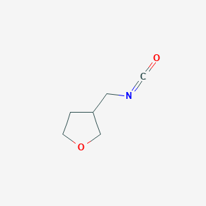 molecular formula C6H9NO2 B1525886 3-(Isocyanatomethyl)oxolane CAS No. 1341487-61-3