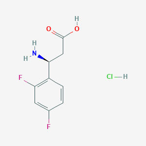 (3S)-3-amino-3-(2,4-difluorophenyl)propanoic acid hydrochloride