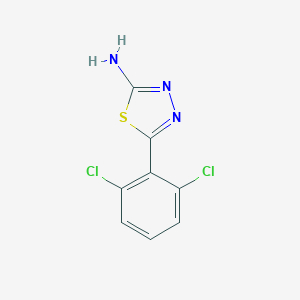 molecular formula C8H5Cl2N3S B152589 5-(2,6-二氯苯基)-1,3,4-噻二唑-2-胺 CAS No. 89978-31-4