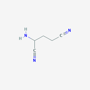 molecular formula C5H7N3 B15258900 2-Aminopentanedinitrile CAS No. 2478-50-4