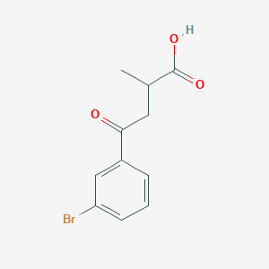 molecular formula C11H11BrO3 B1525893 4-(3-Bromophenyl)-2-methyl-4-oxobutanoic acid CAS No. 1225964-83-9